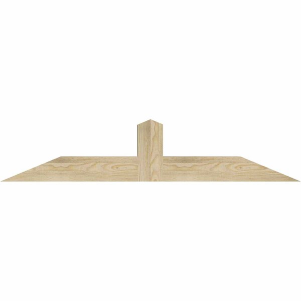 Ekena Millwork Portland Rough Sawn Timber Gable Bracket, Douglas Fir, 48"W x 10"H x 4"D x 4"F, 5/12 Pitch GBW048X10X0404POR00RDF - main